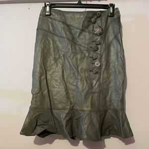 DANIER LEATHER SKIRT